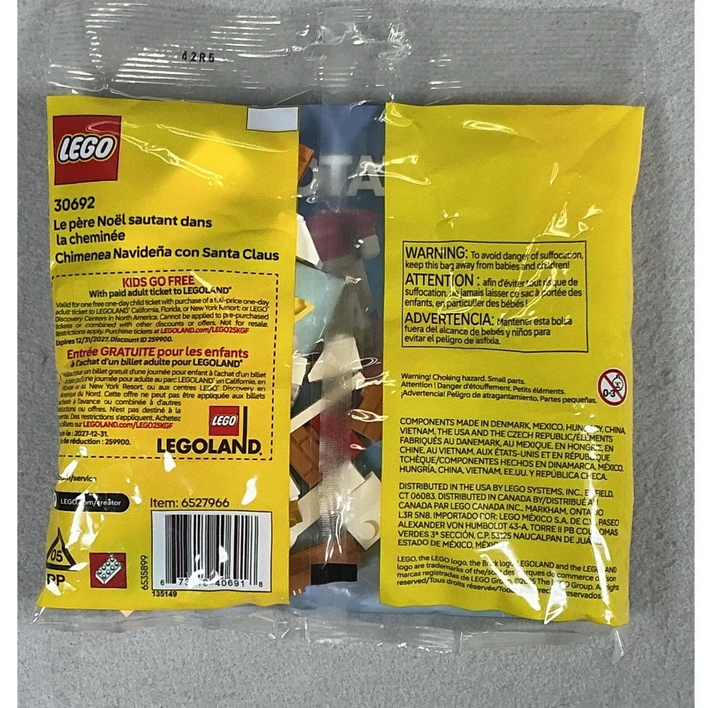 LEGO Creator Christmas Chimney Fun with Santa 30692 Polybag Building Toy New